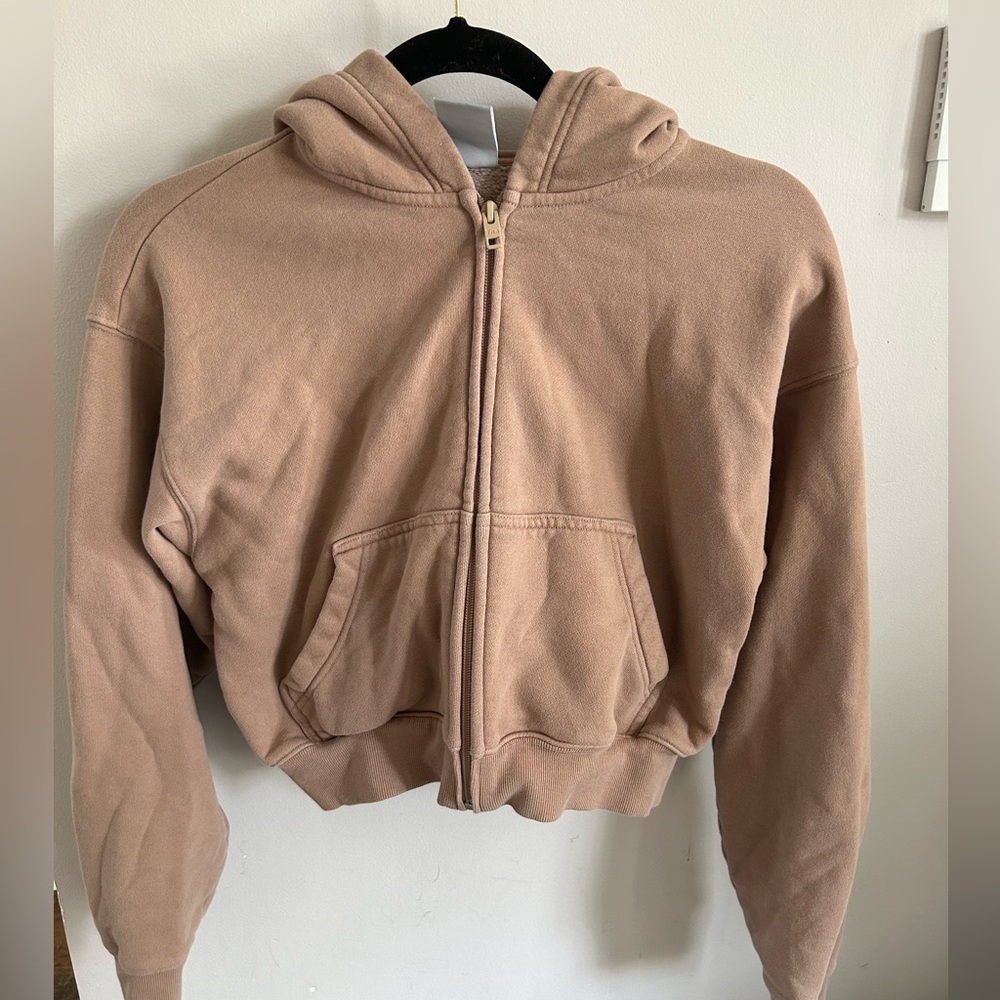 Aritzia Cozy Fleece Boyfriend Boxy Zip Hoodie